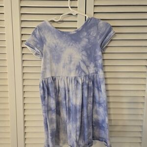 Cat & Jack Blue Tie-Dye Casual Dress
